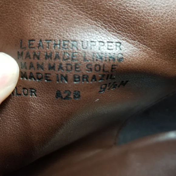 Antonio Melani brown leather ankle/chunky heel boots 9.5 M - Picture 13 of 13